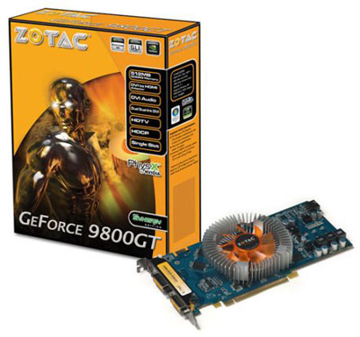 Відэакарта ZOTAC GeForce 9800GT Synergy Edition