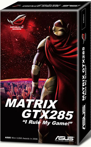 відэакарта ASUS ROG Matrix GTX 285