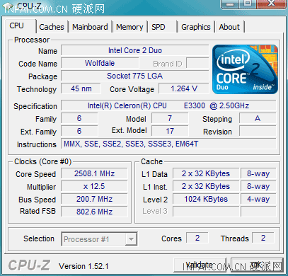 Intel Celeron E3300