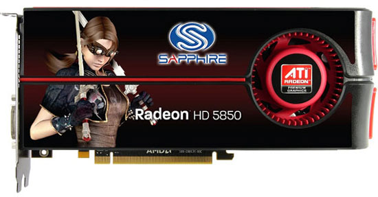 відэакарта Sapphire HD 5850