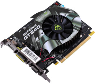 відэакарта XFX GeForce GT 240