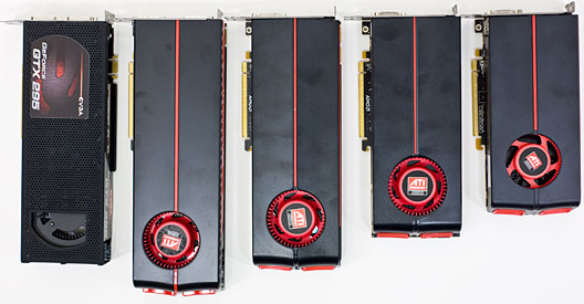 GeForce GTX 295, Radeon HD 5970, HD 5870, HD 5850 і HD 5770