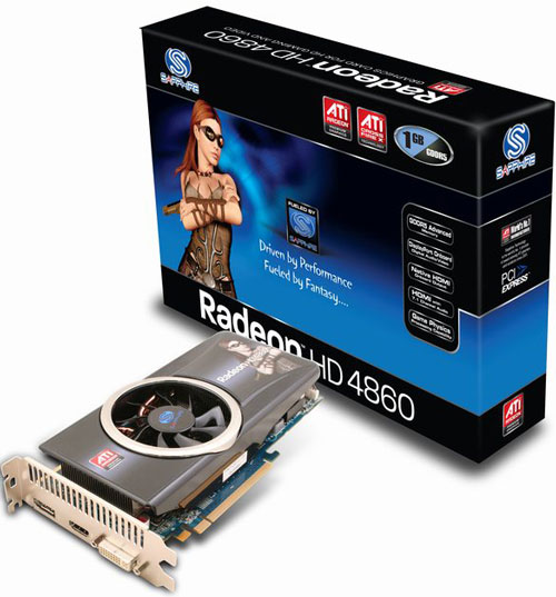 відэакарта Sapphire Radeon HD 4860