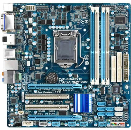 матчын поплатак Gigabyte GA-H57M-USB3