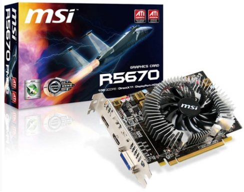 відэакарта MSI R5670-PMD1G