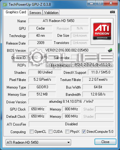 Radeon HD 5450