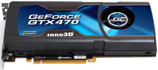 відэакарта Inno3D GeForce GTX 470 brown