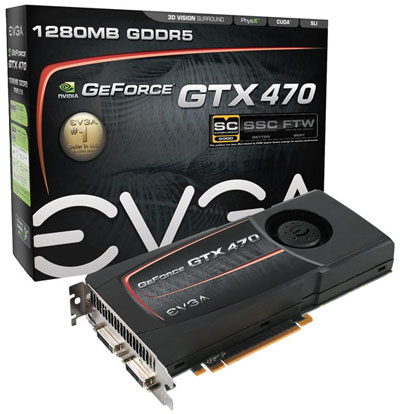 Відэакарта EVGA GeForce GTX 470 Superclocked