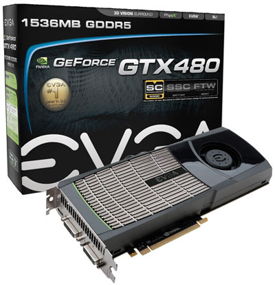 Відэакарта EVGA GeForce GTX 480 Superclocked