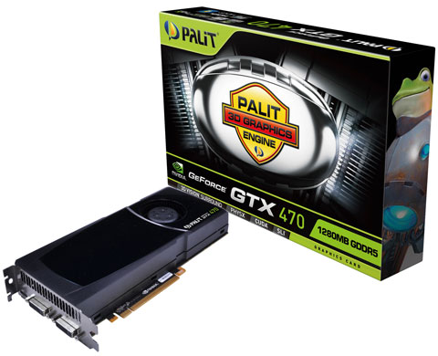 відэакарта Palit GeForce GTX 470