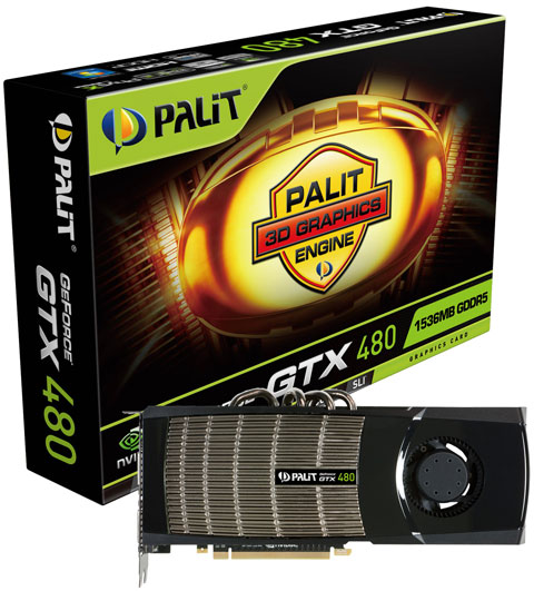 відэакарта Palit GeForce GTX 480