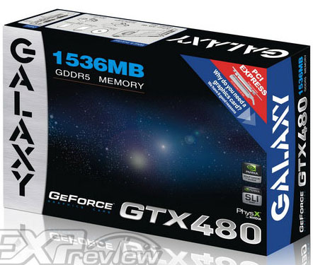 відэакарта Galaxy GeForce GTX 480