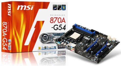 Матчын поплатак MSI 870A-G54