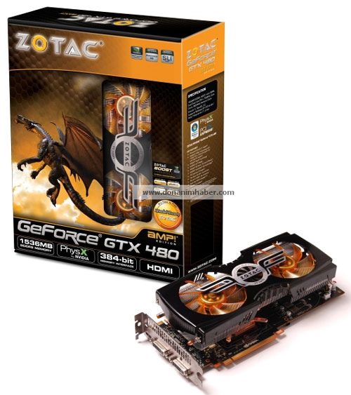 Відэакарта Zotac GeForce GTX 480 AMP! Edition