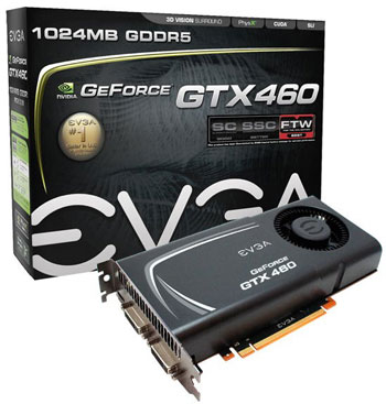 Відэакарта EVGA GeForce GTX 460 FTW EE