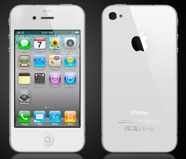 Белы Apple iPhone 4 выйдзе ўвесну 2011 гады