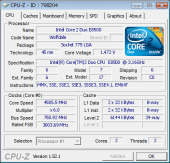 Новы сусветны рэкорд разгону па FSB - 750 Мгц CPU-Z