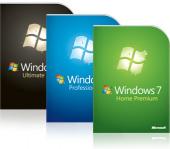 Расійская Windows 7 Family Pack: адна сістэма на тры кампутара