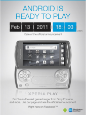 Sony пакажа PlayStation Phone (Sony Ericsson Xperia Play) ужо 13-го лютага