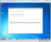 Скрыншот усталёўкі Windows 8
